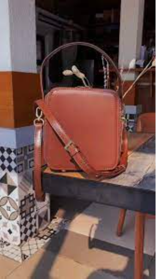 کیف شتری رنگ زنانه چرم کد K6030