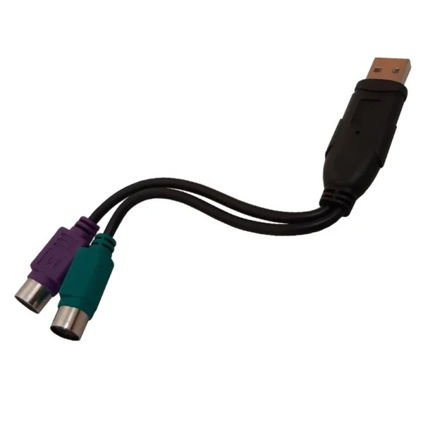کابل تبدیل PS2 به USB مدل 3D طول 10 سانتی متر کد k10184