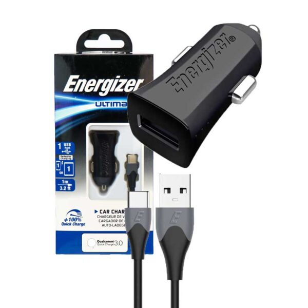 شارژر فندکی انرجایزر مدل DC21PGUCC3 به همراه کابل USB-C کد k10206