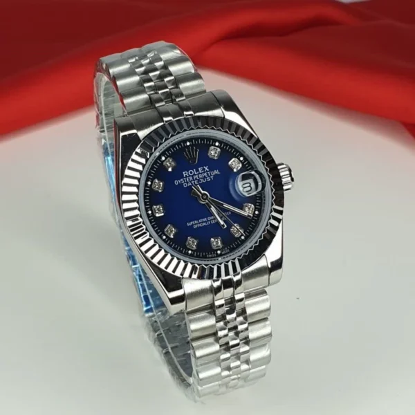 ساعت مچی زنانه رولکس دیت جاست موتور ژاپن میوتا جنس استیل ROLEX DATEJUST کد k9582