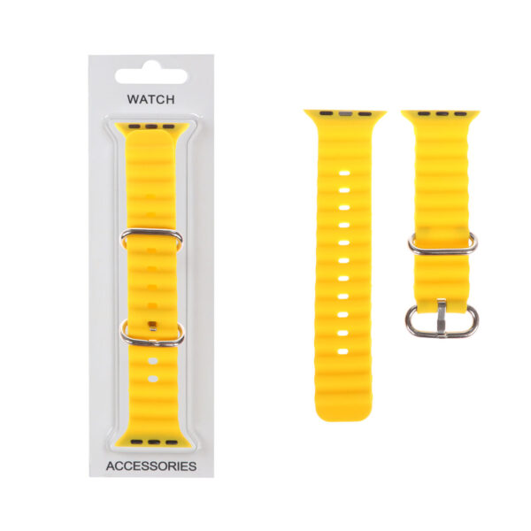 بند ساعت اپل واچ Ocean سایز 38/40/41 میلیمتری - زرد کد k9885
