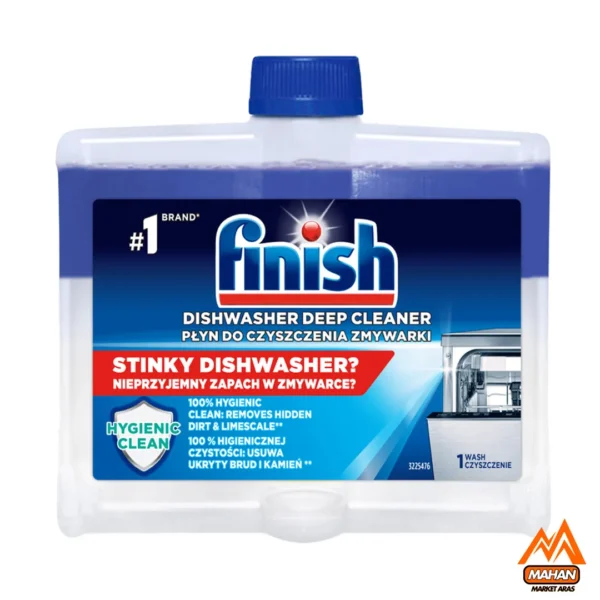 جرم گیر ماشین ظرفشویی فینیش FINISH مدل FINISH Dishwasher Cleaner Liquid حجم 250 میل کد k10586