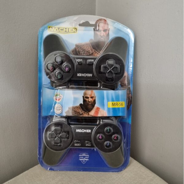 دسته بازی کامپیوتر دوقلو بدون شوک Macher کد k10622