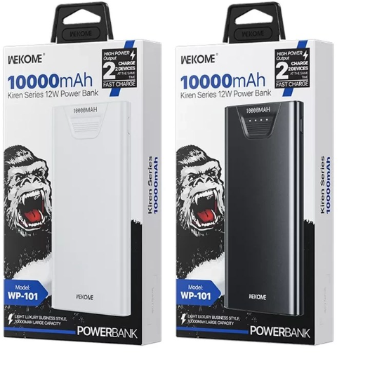 پاوربانک ویکام مدل WP-101-12W ظرفیت 10000 میلی آمپر ساعت کد k10631