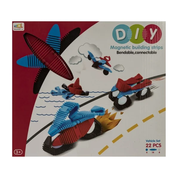 ست ساختنی مغناطیسی مدل Vehicle کد k10644