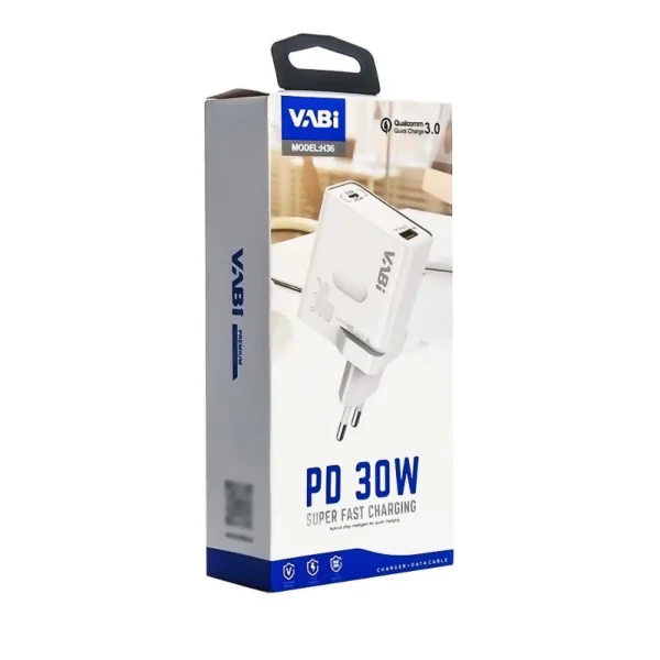 شارژر دیواری 30 وات وابی مدل H36 کد k10906