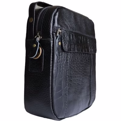 کیف دوشی چرم طبیعی هاکان متوسط مدل DMH120 کد k10915