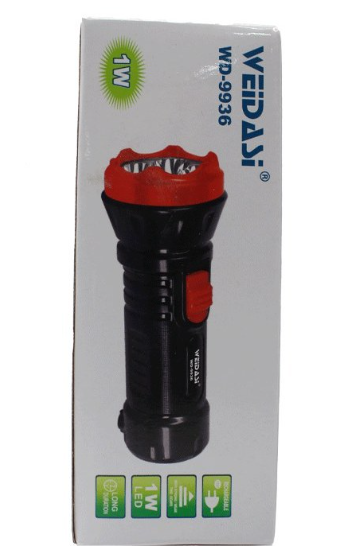 چراغ قوه ال ای دی شارژی 1 وات کد k12550