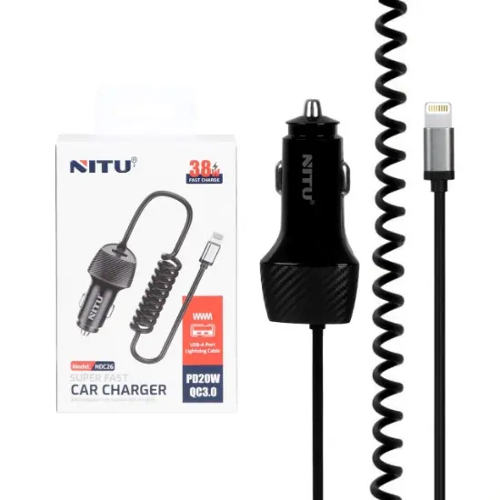 شارژر فندکی 38 وات نیتو مدل NITU NDC26 CAR CHARGER کد k11965