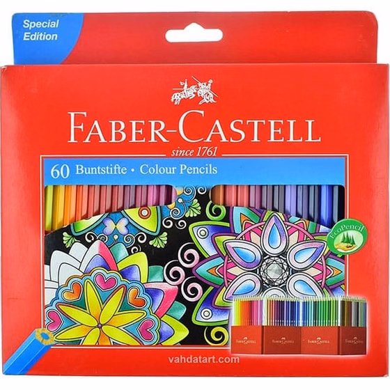 مداد رنگی 60 رنگ فابر کاستل (Faber Castell) مدل Classic کد k12171