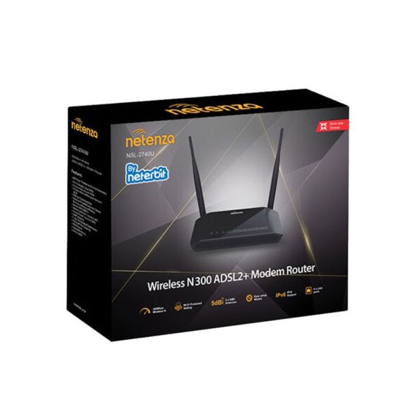 مودم روتر ADSL2 Plus نتربیت Netenza NSL-2740U کد k12396