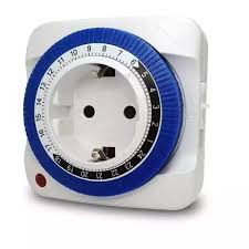 تایمر پریزدار 24 ساعته برق مدل GMT01A سفید کد K14109