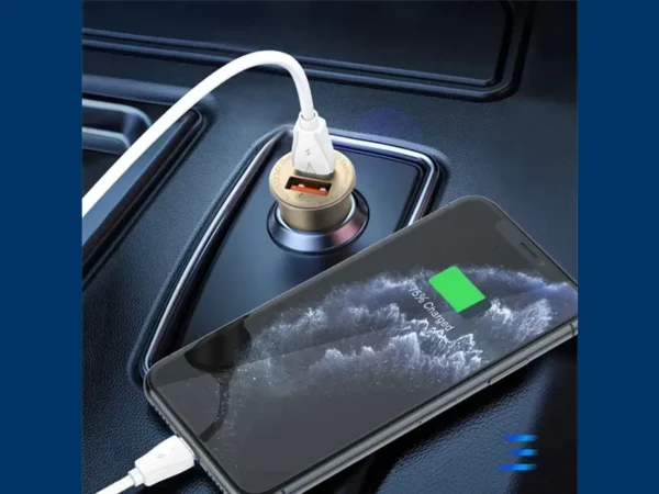 شارژر فندکی فست شارژ ماشین تایپ سی 30 وات الدنیو C506Q کد K14107