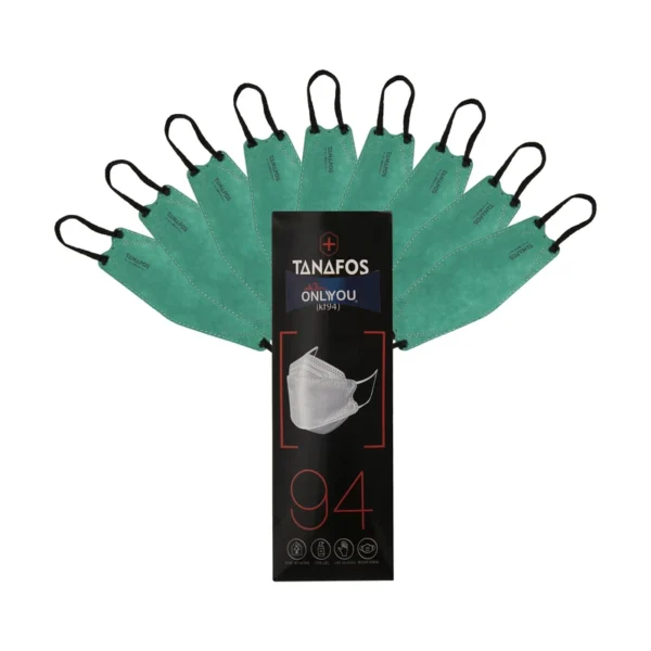 ماسک تنفسی اونلی یو طرح سه بعدی مدل تنفس کد Grn 610 بسته 25 عددی کد k14333