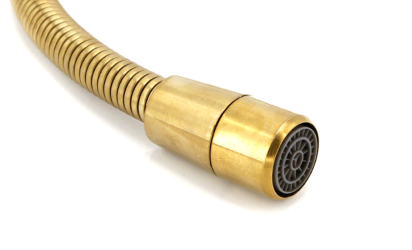 شیلنگ توالت طلایی مات طول 120 سانتی متر کد k14500