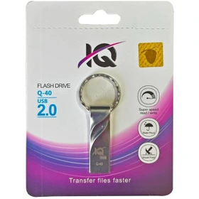 فلش مموری FLASH IQ Q-40 ظرفیت 64 گیگابایت | سرعت مناسب، طراحی مقاوم، مناسب برای استفاده روزمره کد 16859