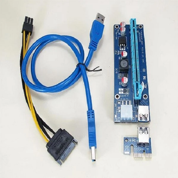 رایزر کارت گرافیک تبدیل PCI EXPRESS 1X به 16Xمدل 009S کد 17007