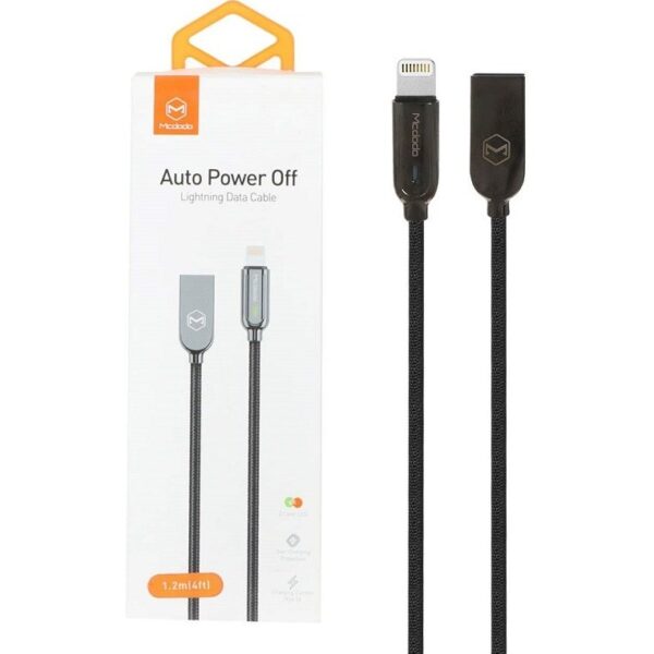 کابل شارژ 1.2 متری آیفون Mcdodo مدل CA-5261 رنگ مشکی کد 30580 کد 16844