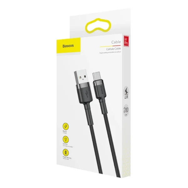 کابل تبدیل USB به USB-C باسئوس مدل CATKLF-UG1 Cafule طول 1 متر کد K17140