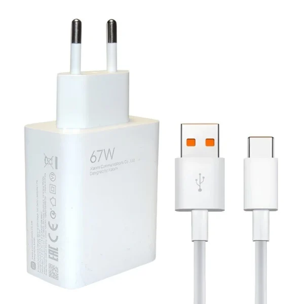 شارژر دیواری مدل MDY-12-EH_67W به همراه کابل تبدیل USB-C کدK17505