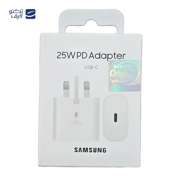 شارژر دیواری سامسونگ 25 وات مدل EP-TA800 سه پین - Original کدK17611