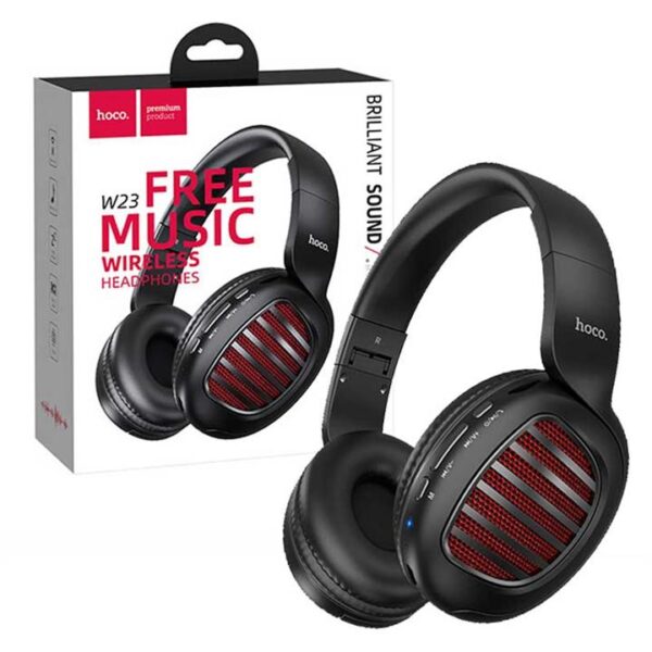 هدفون بلوتوثی و رم خور Hoco W23 Brilliant Sound رنگ سفید کد K17669