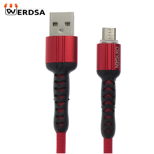 کابل تبدیل USB به MicroUSB اکسیژن مدل LX7 طول 1 متر کدk17597