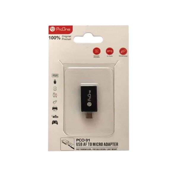 مبدل USB به microUSB پرووان مدل PCO01کدk17650