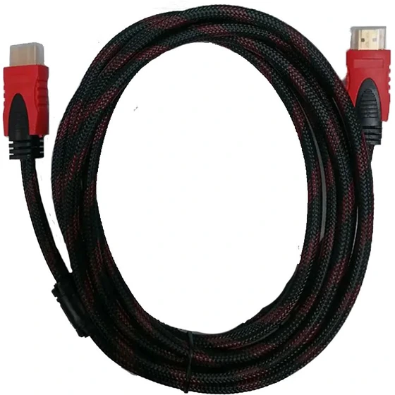 کابل HDMI نکسور طول 3 متر - قرمز مشکی - اصالت کالا و سلامت فیزیکی کذk21038