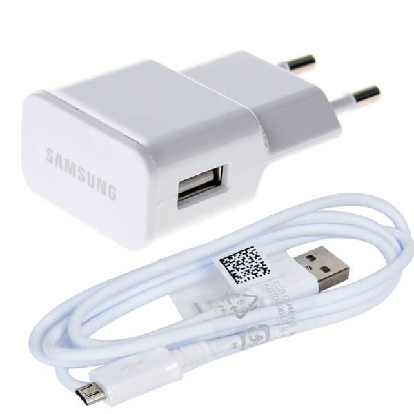 شارژر دیواری سامسونگ اصلی پکدار مدل EP-TA20EWE همراه با کابل Micro USB کدk21437