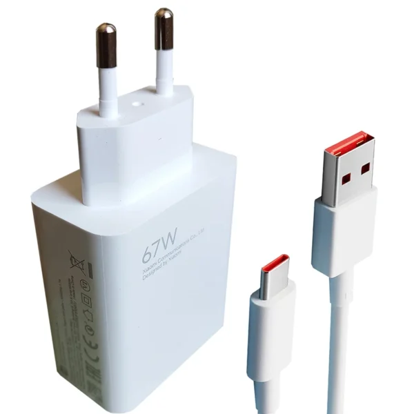 شارژر دیواری شیائومی مدل 67W به همراه تبدیل USB-Cکدk22944