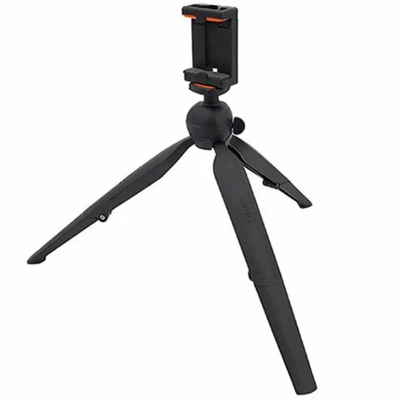 سه پایه نگهدارنده گوشی موبایل و رینگ لایت و دوربین ریلمی مدل D909PLUS کدk23490