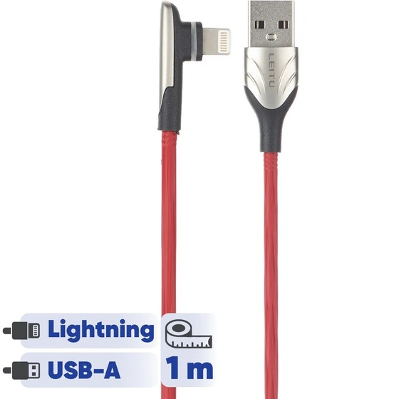 کابل تبدیل USB به لایتنینگ لیتو مدل LD-16 طول 1 مترکدk23673