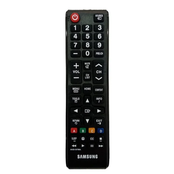 ریموت کنترل تلویزیون مدل AA59-00786a به همراه باتری نیم قلمی کدk23057