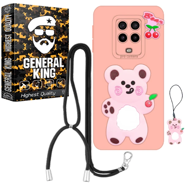 کاور ژنرال کینگ مدل YB-Gilasi21 مناسب برای گوشی موبایل شیائومی Redmi Note 9S / Note 9 Pro / Note 9 Pro Max به همراه کدk23494