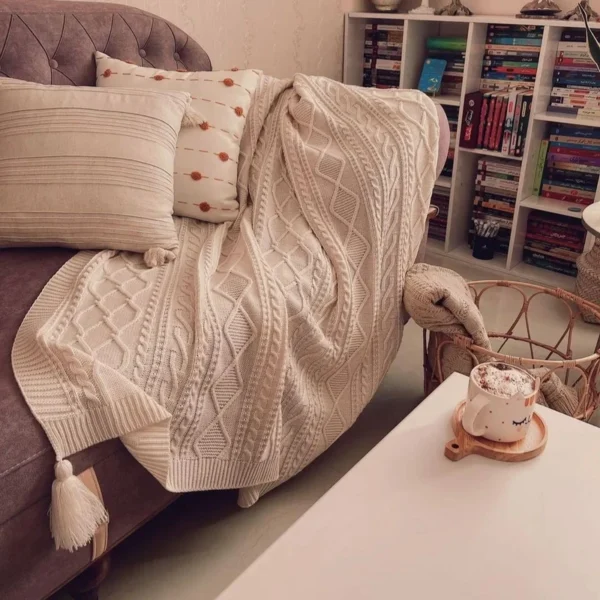 شال مبل و تخت مدل دیانا سایز 175×140 سانتی متر کدk23330